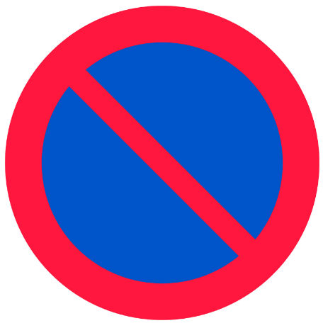 Trafikskyltar | Förbud mot att parkera fordon
