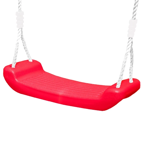 Plastgunga med rep, Röd
