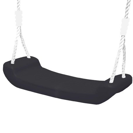 Plastgunga med rep, Svart