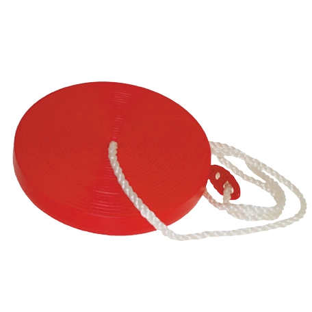 Tallriksgunga i plast med rep, Röd