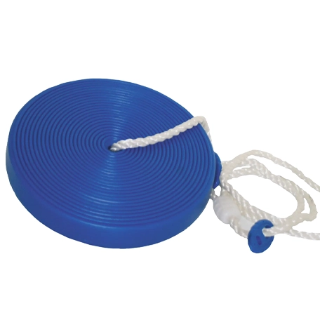 Tallriksgunga i plast med rep, Blå