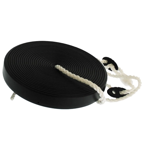 Tallriksgunga i plast med rep, Svart