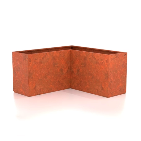 Blomlåda Corten Plantera, Hörndel 1200x1200 mm
