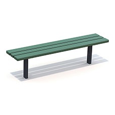 Parkbänk Ekeby Grön-Svart