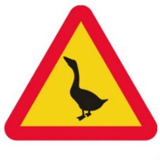 Varningsskylt - gås