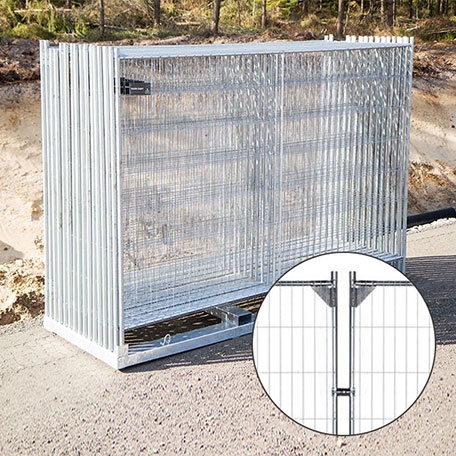 Byggstängsel Protect Förstärkt 105 m på transportpall