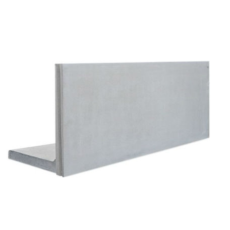 L-stöd slät, längd 2000 mm, not-not 20kN