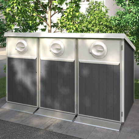 Kärlskåp i komposit 3 x 370L