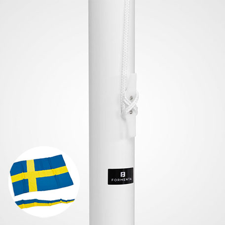 Flaggstång Original inkl Flagga och Vimpel