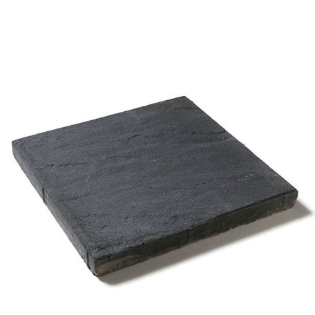 Trädgårdsplatta Structura 400x400x40 Lava (Svart)