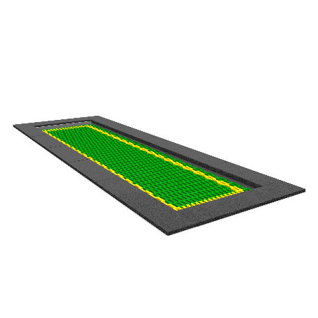 Avlång Trampolin 1x4m