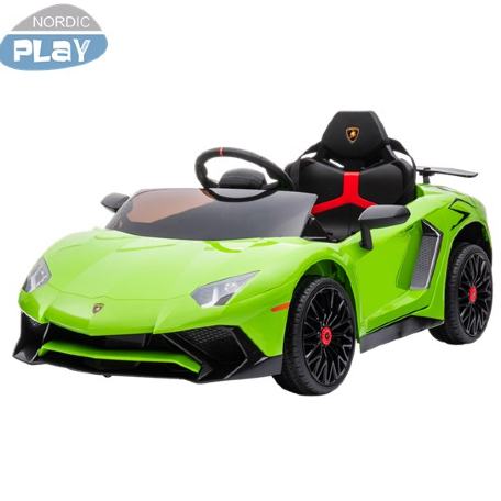 Elbil Lamborghini Aventador, 12V, Limegrön