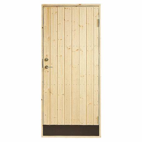 Kallförrådsdörr 10+- grader med rak panel vänster 8x19