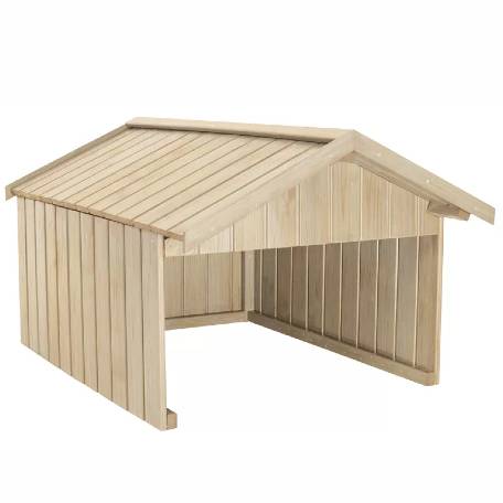 Robotgräsklipparskydd av obehandlad gran