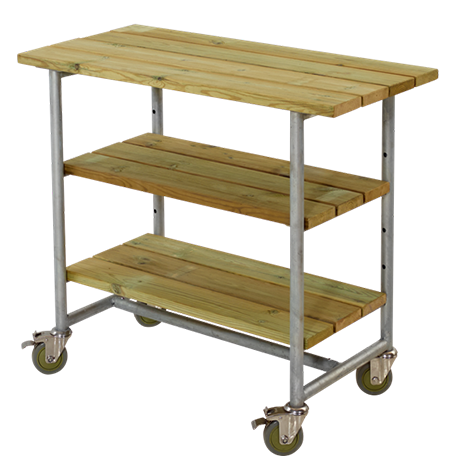 Urban Planterings/Grillbord med 2 hyllor