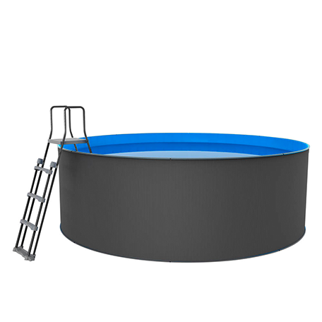 Santorini Pool XL Rund Ø460 x 120 cm, Grey