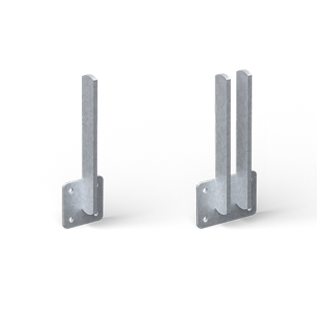 Väggfundament för Ø48 mm rör