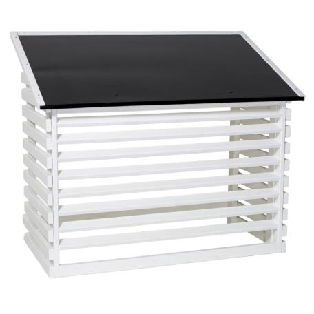 Värmepumpsskydd Horizont grundmålad med plåttak