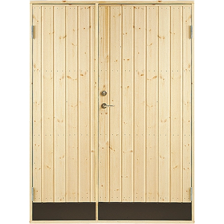 Dubbeldörr 10 grader rak panel 15,3x19 inkl 2st dörrspärrar