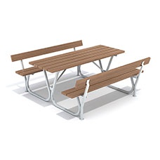 Picknickbord & Parkbord | Bänkbord Ljung med ryggstöd
