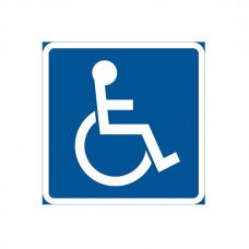 Trafikskyltar | Vägmärke Tilläggstavla handikappsymbol