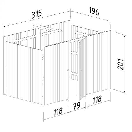 Carportar | Förråd till Carport 23,1 m2