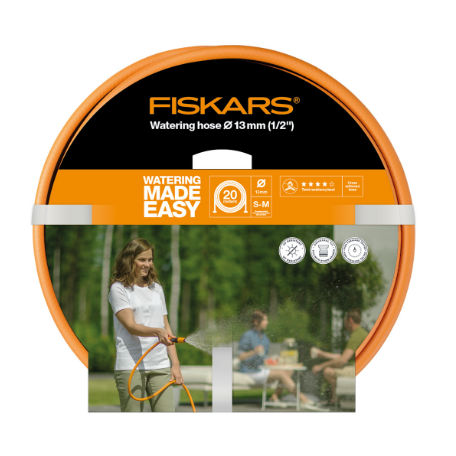 Handredskap | Fiskars Vattenslang Q4 20m Ø13mm(1/2