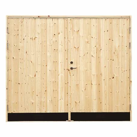 Förrådsdörrar | Garagedörr 10+- grader med rak panel 25x21