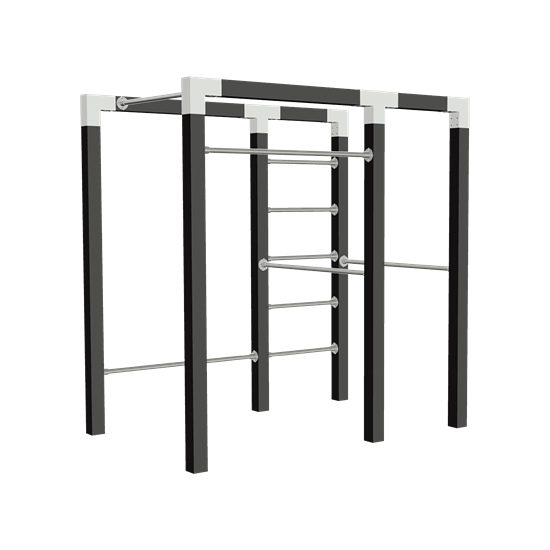 Utegym | Outdoor fitness - Modell 2 - Svart