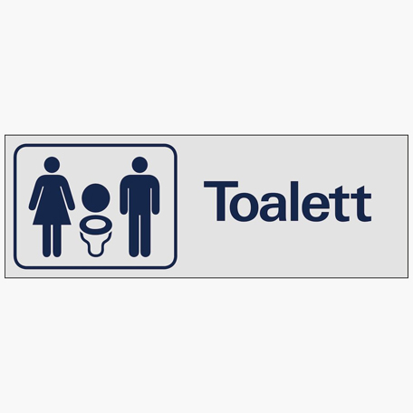Skyltar | Toalett dam herr - Skylt