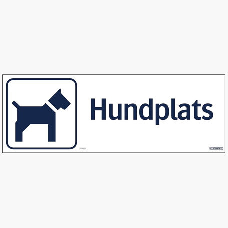 Skyltar | Hundplats - Skylt