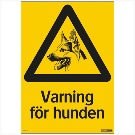 Skyltar | Varning för hunden - Skylt