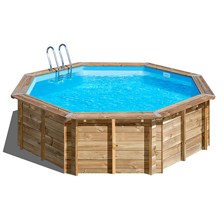 Pooltillbehör | Rund wood pool Ø500 x 127 cm - Model Violette 2