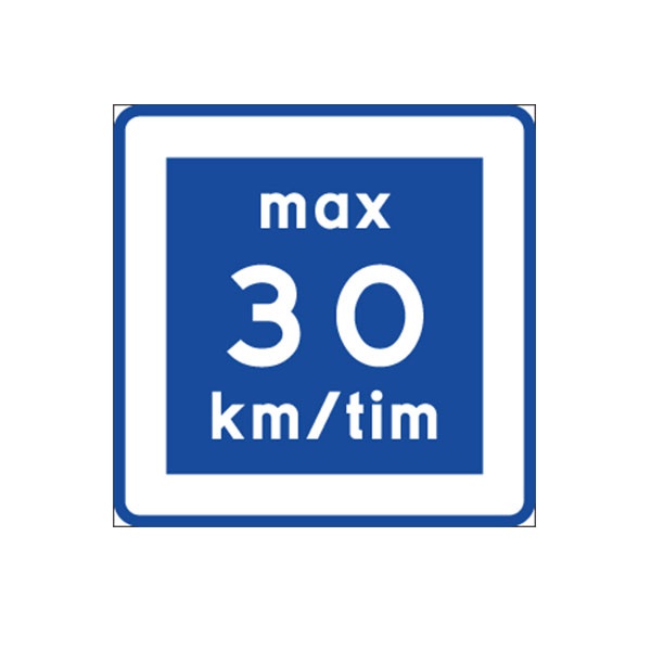 Trafikskyltar | Vägmärke Max 30 km