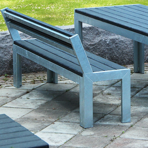 Picknickbord & Parkbord | Opal bord med 2 bänkar med ryggstöd