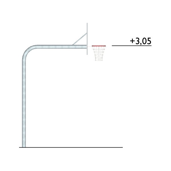 Basketställningar | Komplett Basketställning Gooseneck 3.05M