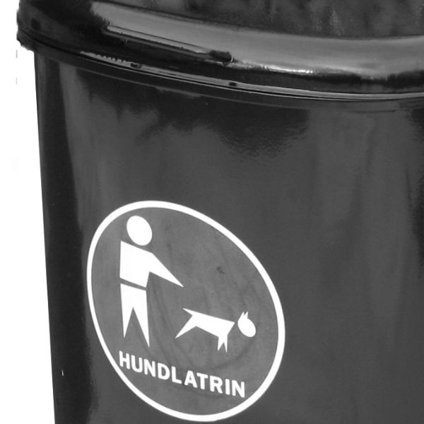 Hundlatriner | Hundlatrin Otto i plåt med lock 50L 