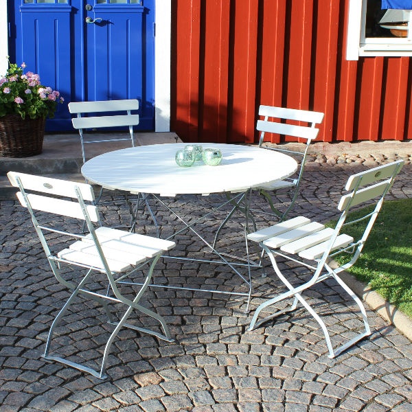 Café & Trädgårdsmöbler | Maria Grupp 100 cm Vit
