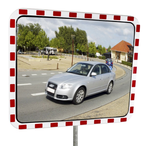 Trafikspeglar | Fyrkanting trafikspegel 40 x 60 cm i akryl med reflexer