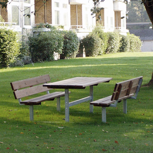 Picknickbord & Parkbord | Bänkbord Idun med ryggstöd