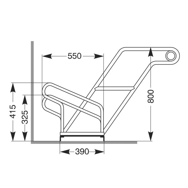 Cykelställ | Cykelställ 2600 - 35 cm mellanrum