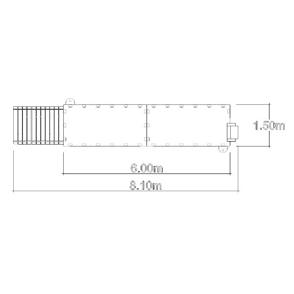 Flytbryggor | Badbrygga EZ Dock 8,1 meter