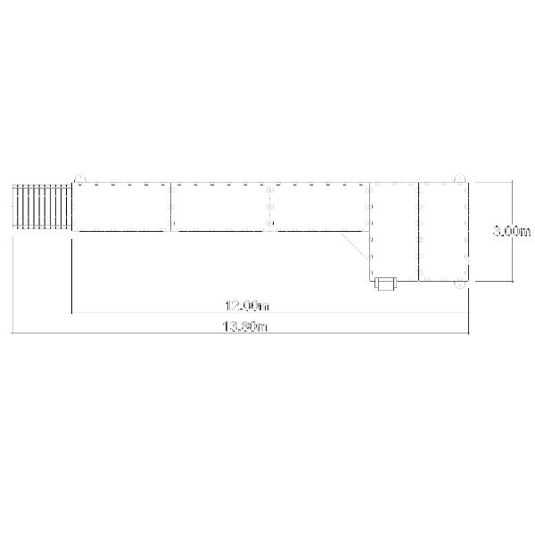 Flytbryggor | Badbrygga EZ 13,8 meter