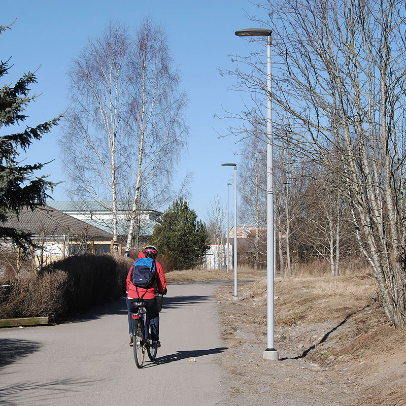 Belysningsstolpar | Belysningsstolpe Streetmast Silvergrå