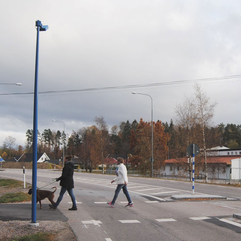 Belysningsstolpar | Belysningsstolpe Streetmast Trafikblå