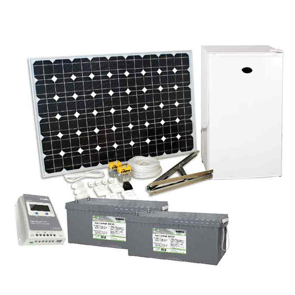 Sol & Vindenergi | Solcellspaket 200W inkl. 12V kylskåp