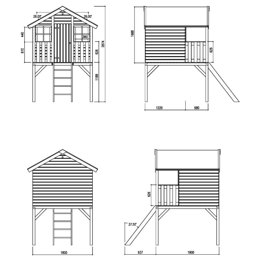 Lekstugor | Lekstuga Toby 2,1 m2