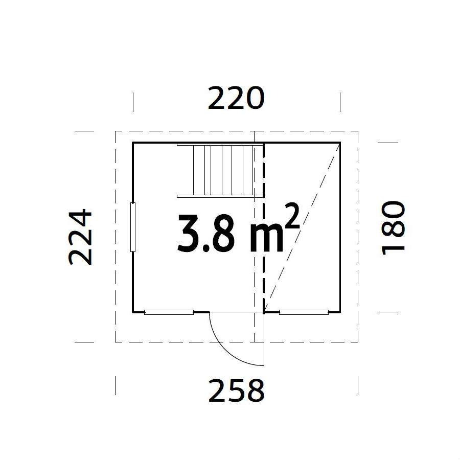 Lekstugor | Lekstuga Tom 3,8 m2