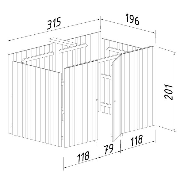 Carportar | Förråd till Carport 23,1 m2