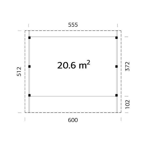 Carportar | Carport 20,6 m2